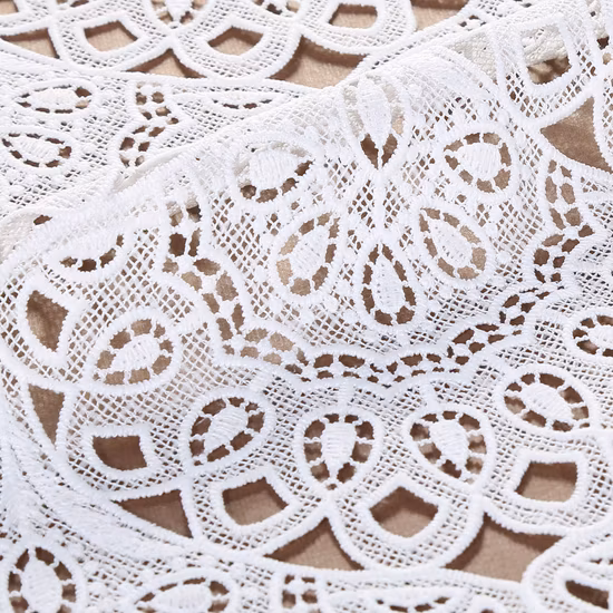 Wholesale Polyester Guipure African Embroidery Lace Fabric Oeko-Tex 100 Certificated