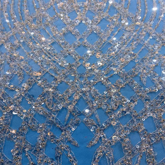 웨딩 드레스에 대한 구슬과 공장 고품질 맞춤형 핸드 페르시 레이스 직물